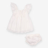 Dress & Bloomer Cream Embroidery Anglaise 