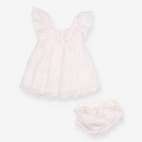 Dress & Bloomer Cream Embroidery Anglaise 