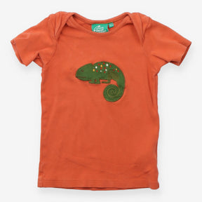 T-shirt orange lizard