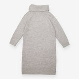 Jumper Dress Cowl Neck Knit Grey