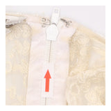 Ivory Floral Beaded Sleeveless Occasion Top
