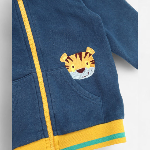 Zip Hoodie Blue Lion & Tiger