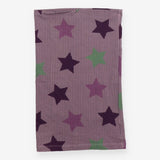 Purple star pull over scarf