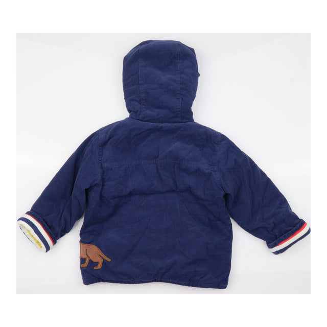 Jacket Cord Blue Lined Dachshund with Glasses