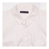 White Fitted Long Sleeve Shirt