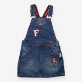 Roald dahl denim pinafore dress mr fox