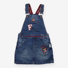 Roald dahl denim pinafore dress mr fox