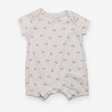 Rompers White with Cherries
