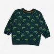 Sweatshirt Green Chameleon Print
