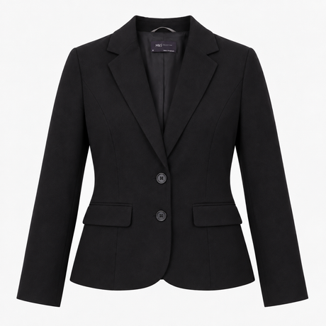Black Tailored Single Breasted Blazer