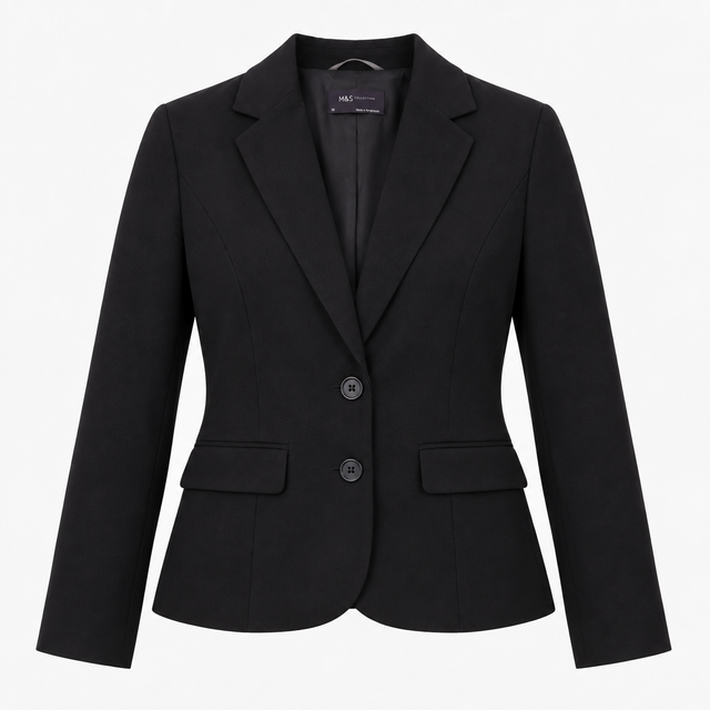 Black Tailored Single Breasted Blazer