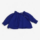 Blouse Petrol Blue High Neck