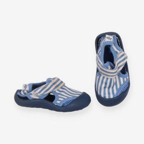 Blue Striped Beach Shoes