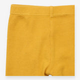 Leggings yellow ribbed