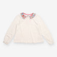 Peter pan top floral collar