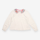 Peter pan top floral collar