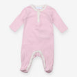 Pink Striped Sleepsuit 3 Buttons