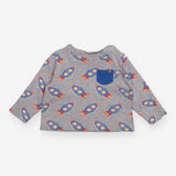 Grey rocket t-shirt