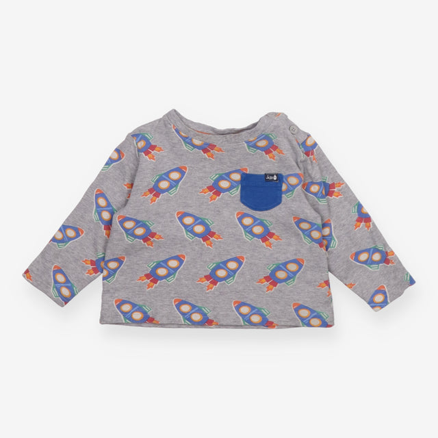 Grey rocket t-shirt