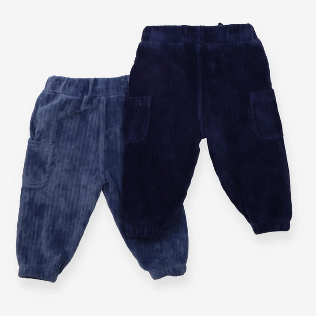 Cargo Legging Velour Blue 2-Pack