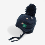 Sweater grey blue stars and moon & hat 