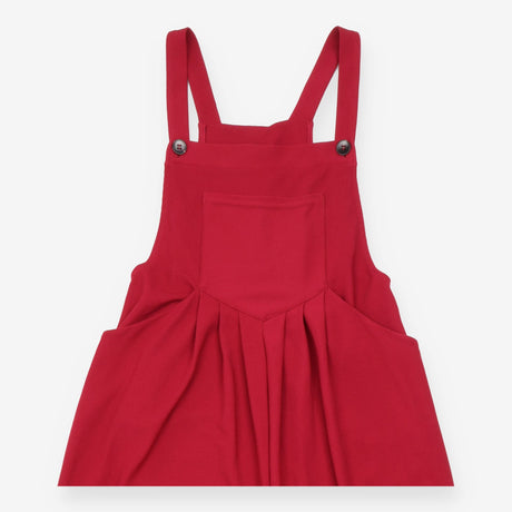 Jumpsuit Burgundy Wide Leg Overall Style with Fron