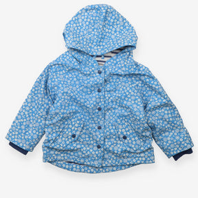 Blue Floral Splash Coat 