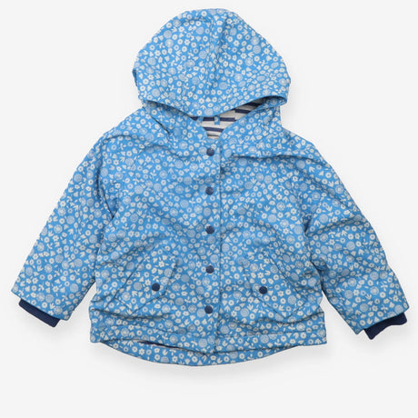 Blue Floral Splash Coat 