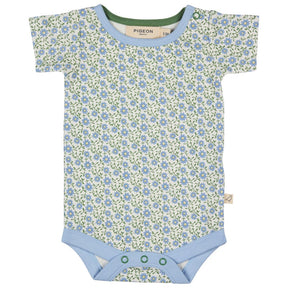 Bodysuit Short sleeve - Ditsy Blue