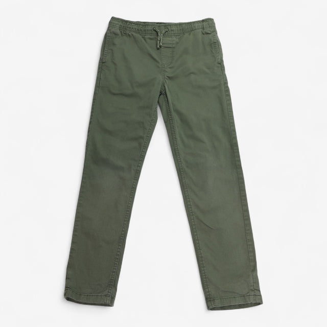 Trousers Woven Pull On Khaki Green
