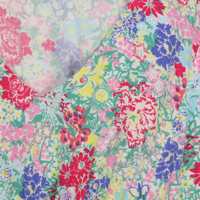 Floral Short Sleeve Tunic Top Multicolour