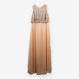 ASOS Embellished Top Cream and Pin Maxi Occasion d