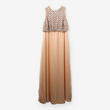 ASOS Embellished Top Cream and Pin Maxi Occasion d