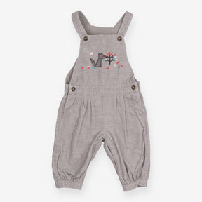 Grey cord dungarees grey wolf