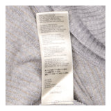 Roll Neck Jumper Light Grey Gold Metallic Fleck Lo