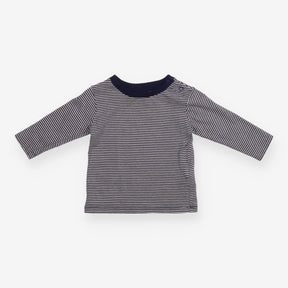 T-shirt long sleeve navy stripe