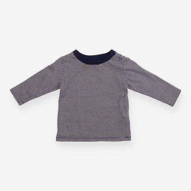 T-shirt long sleeve navy stripe