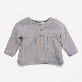 Cardigan grey sliver glitter