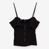 Off The Shoulder Crossover Corset Top