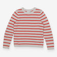 Orange & Cream Textured Knit Sweater – 100% Organi