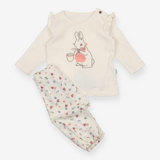 T-Shirt Long Sleeved and Trousers White Flopsy