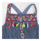 Blue Tassle Playsuit