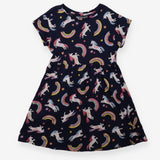 Navy Unicorns Dress