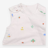 Baby Sleep Bag Woodland Print White