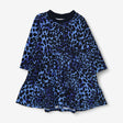 Dress blue leopard print
