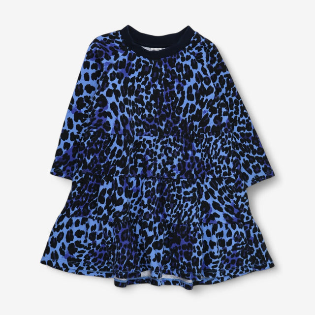 Dress blue leopard print