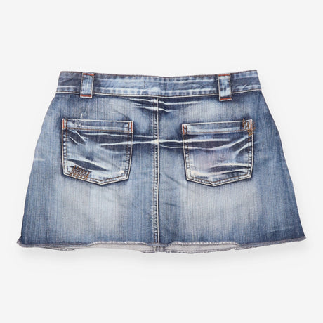 Y2K Vintage Low Rise Blue Whiskered Denim M