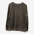 Khaki Green Leopard Print Maternity Jersey Jumper