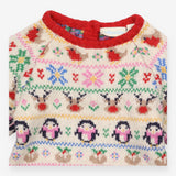 Cream Knit Christmas Dress