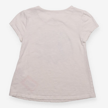Tee White with Blue Bunnies and Flowers